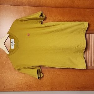 COMME des GARCONS PLAY T-shirt Yellow Size Large